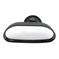 Black oval baby car mirror with adjustable mount and base