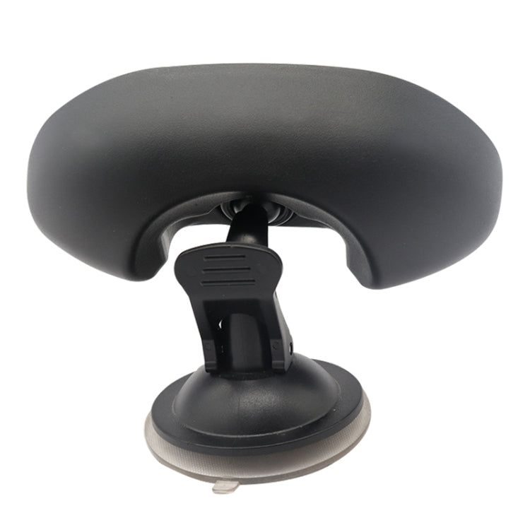 Black suction cup mount with clamp and round base