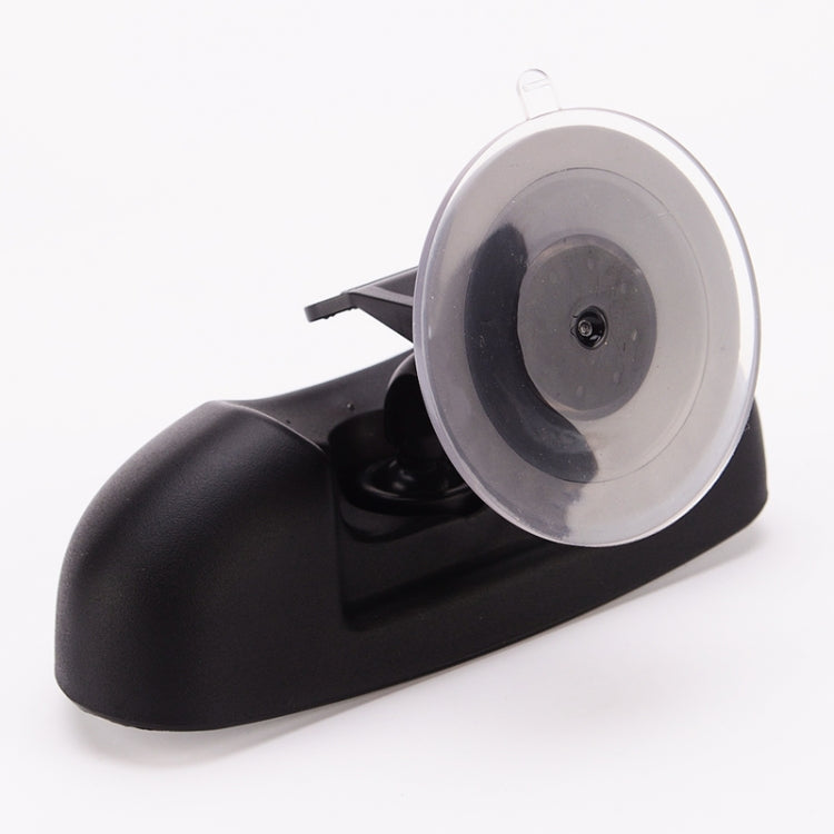 Black suction mount with clear suction disc and mirror arm
