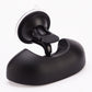 Black suction cup bracket with adjustable mirror arm
