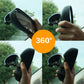 Swiveling black baby car mirror for wide viewing angles