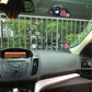 Baby car safety mirror mounted on dashboard