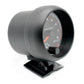 3.75-inch 12V car tachometer from side with grey housing and dial window