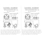 Electronic tachometer wiring instruction diagram on paper sheet