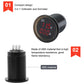 Compact 2-in-1 voltmeter and ammeter gauge with red LED V/A display