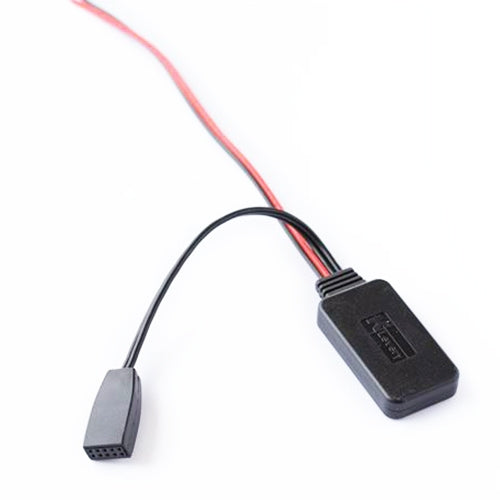 BMW E46 car Bluetooth module adapter cable with black connector and red/black wires