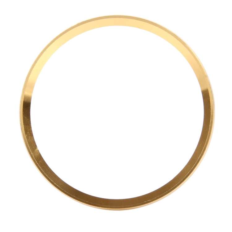 Gold wheel hub decoration ring with chrome inner trim