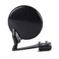 Black convex observation mirror head with mounting bracket and two screw posts