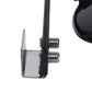 Mirror mount bracket with two threaded screws and metal base plate
