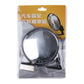 Car front wheel observation mirror blister pack with round lens and black bracket