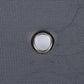 Close-up of dark mesh shade fabric with metal-rim suction cup center