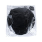 Packaged set of two foldable car window shades, black fabric covers