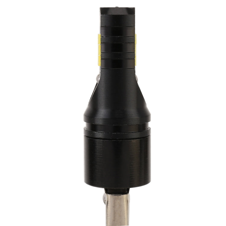Black H1 LED fog bulb with ribbed housing and metal base, side profile