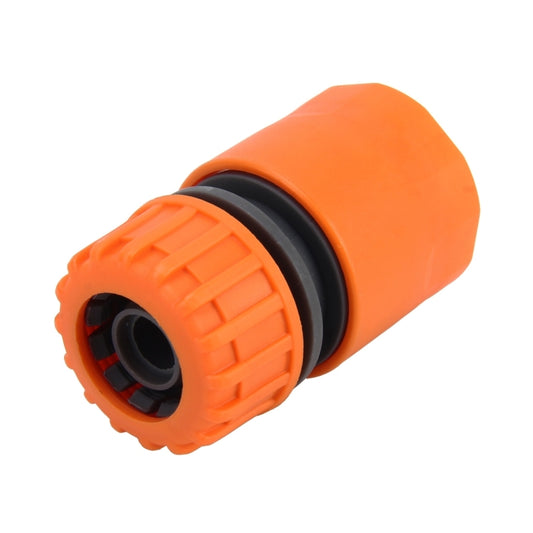 Orange garden hose quick-connect straight adapter, 1/2-inch pipe joint