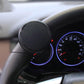 Black round steering wheel auxiliary booster with textured grip