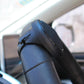 Black steering wheel auxiliary booster with curved side mount