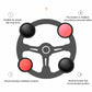 Steering wheel booster ball guide showing multiple booster ball positions on steering