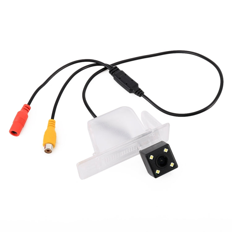 Car rear view backup camera wiring harness with RCA connectors and black power lead