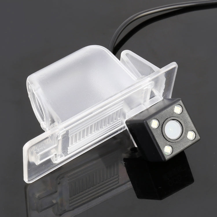 Car rear view backup camera with clear mounting frame and square black lens housing