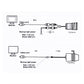 Backup camera connection diagram with monitor video out and camera power inputs
