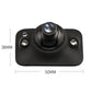 Black rear view camera module with centered lens and two side light indicators