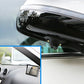 Car right-view camera lens module with angled mounting bracket under trim