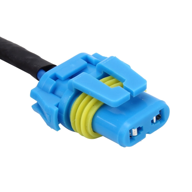 Blue electrical connector plug with built-in coil socket for HID xenon bulbs