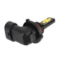 9005 LED fog light bulb with black mounting base and yellow 12 SMD LED panel