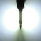 Lit 9005 LED fog light bulb showing vertical light output from the black base
