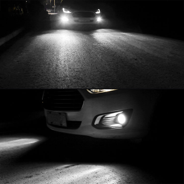 Front bumper fog light glow, 9005 LED lamps producing bright white light