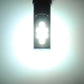H3 LED fog light bulb glowing bright white-blue from 12 SMD LED chips
