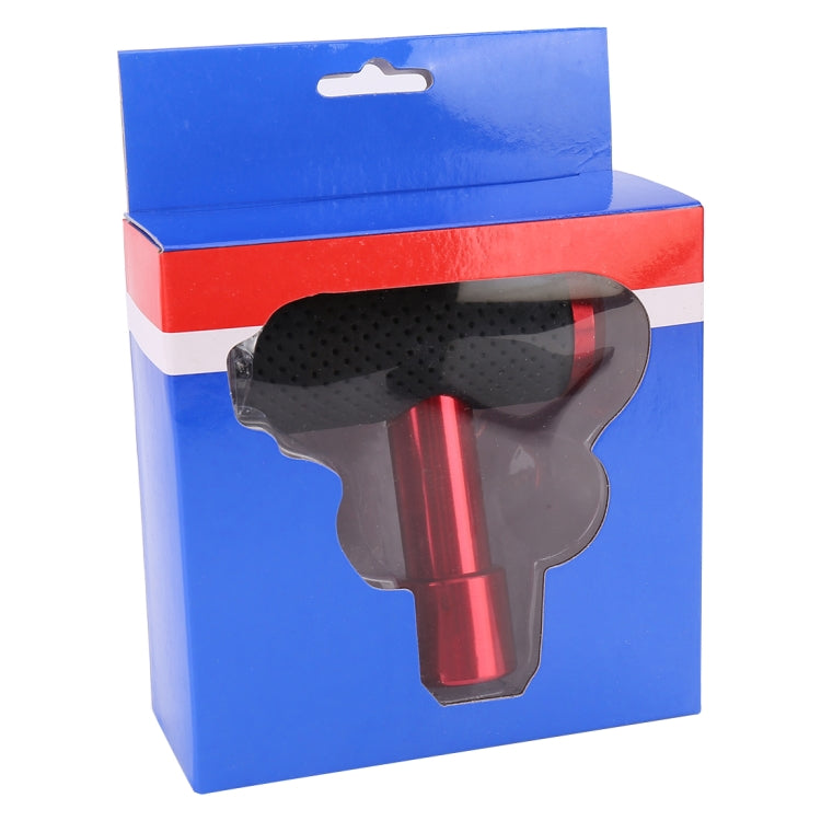 Universal T-shaped gear shift knob package with red and black T-handle design