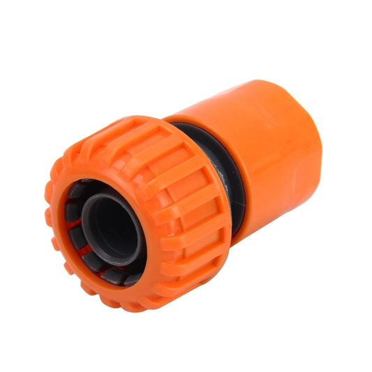 3/4 in orange hose quick-connect straight adapter with black seal ring