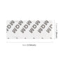 Silver V6 shape sticker on backing with size markings (9cm, 3.2cm)
