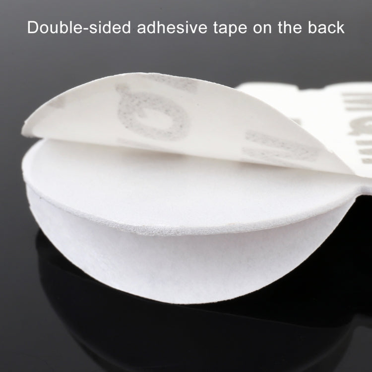 White backing with double-sided adhesive tape for V6 shape sticker