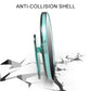 Blind spot mirror with anti-collision protective shell, clear teal housing
