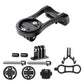 Black bike accessory mount bracket with adjustable screw and included mounting hardware