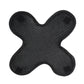 Black honeycomb mesh helmet pad insert, cross shape with mesh texture