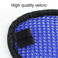 Blue honeycomb mesh helmet pad with black Velcro hook patch