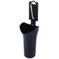 Car umbrella organizer holder case, black cylindrical cup with hanging mount