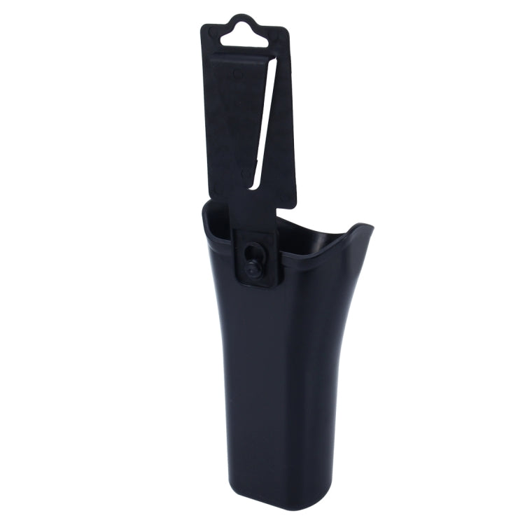 Car umbrella organizer holder case, black cylinder with clip mount on back