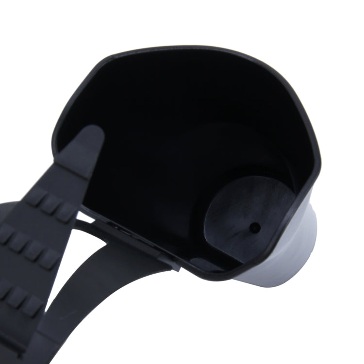 Black car umbrella organizer holder cup with snap clip and open top