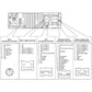 Wiring diagram for AUX, CD, remote and power terminals of 8-pin adapter cable