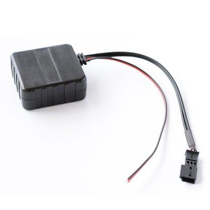Car Bluetooth AUX adapter module with wiring harness and connector leads