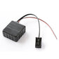 Black Bluetooth AUX audio adapter module cable with two-pin connector and colored wires