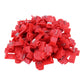 Red quick-splice solderless wire terminals, assorted bulk connectors with metal contacts