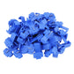 Assorted blue quick splice solderless wire terminal connectors with metal inserts