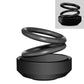Gray-black spiral car aromatherapy ornament with rotating coil design