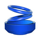 Blue coiled aromatherapy car ornament with round base and open top