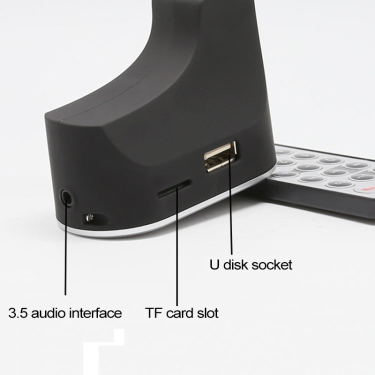 Car transmitter port panel with USB socket, TF card slot, and 3.5mm audio interface